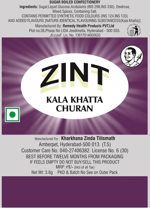 Zint Kala Khatta Churan Device mark 4111465 Trademark