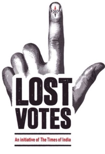 Lost Votes An Initiative By The Times Of India Device mark 4135626 Trademark