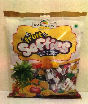 Rainbow Gold Fruit Softies Device mark 4135727 Trademark