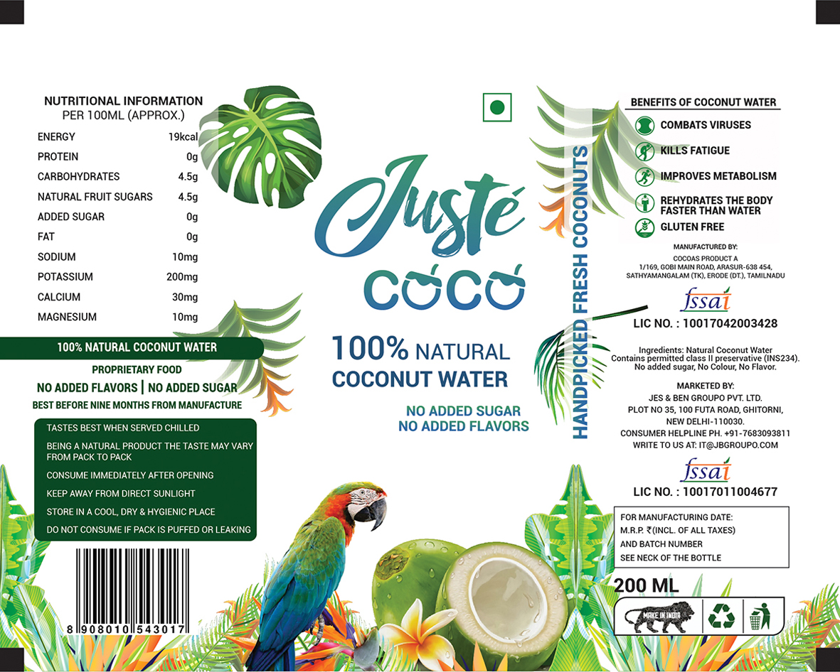 Justé Coco With Device Device mark 4140850 Trademark