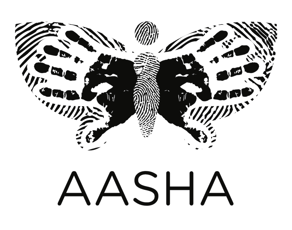 Butterfly Device With Aasha Words Device mark 3934415 Trademark