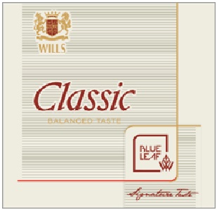 Wills Classic Balanced Taste Blue Leaf Device mark 2995332 Trademark