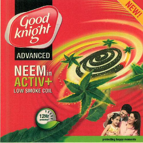 Good Knight Advanced Neem In Active+ Low Smoke Coil Device mark 2994401 Trademark