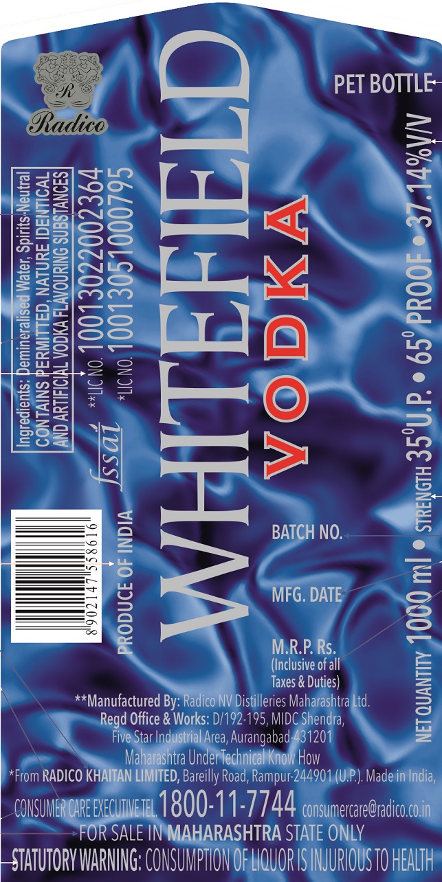 Whitefield Vodka Label Device mark 3864042 Trademark