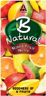 B Natural Mixed Fruit Merry Device mark 2952630 Trademark