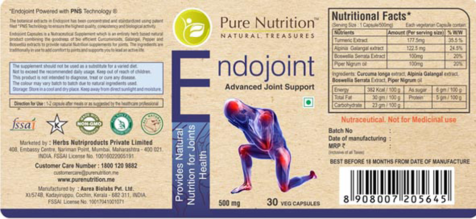 Pure Nutrition Endojoint With Device Device mark 3767050 Trademark