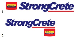 Birla A1 Premium Cement Strongcrete Device mark 3767135 Trademark