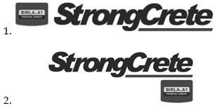 Birla A1 Premium Cement Strongcrete Device mark 3767136 Trademark