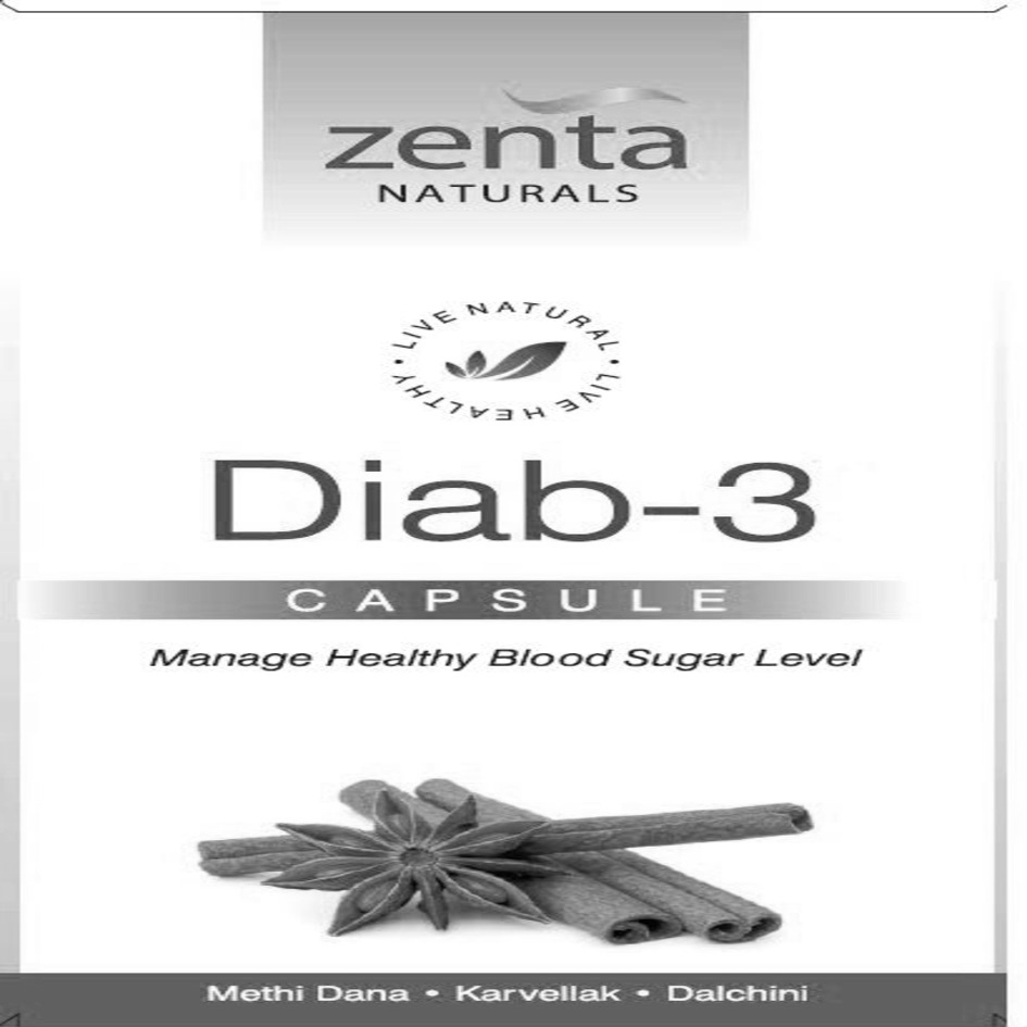 Zenta Naturals Diab-3 Device mark 4162141 Trademark
