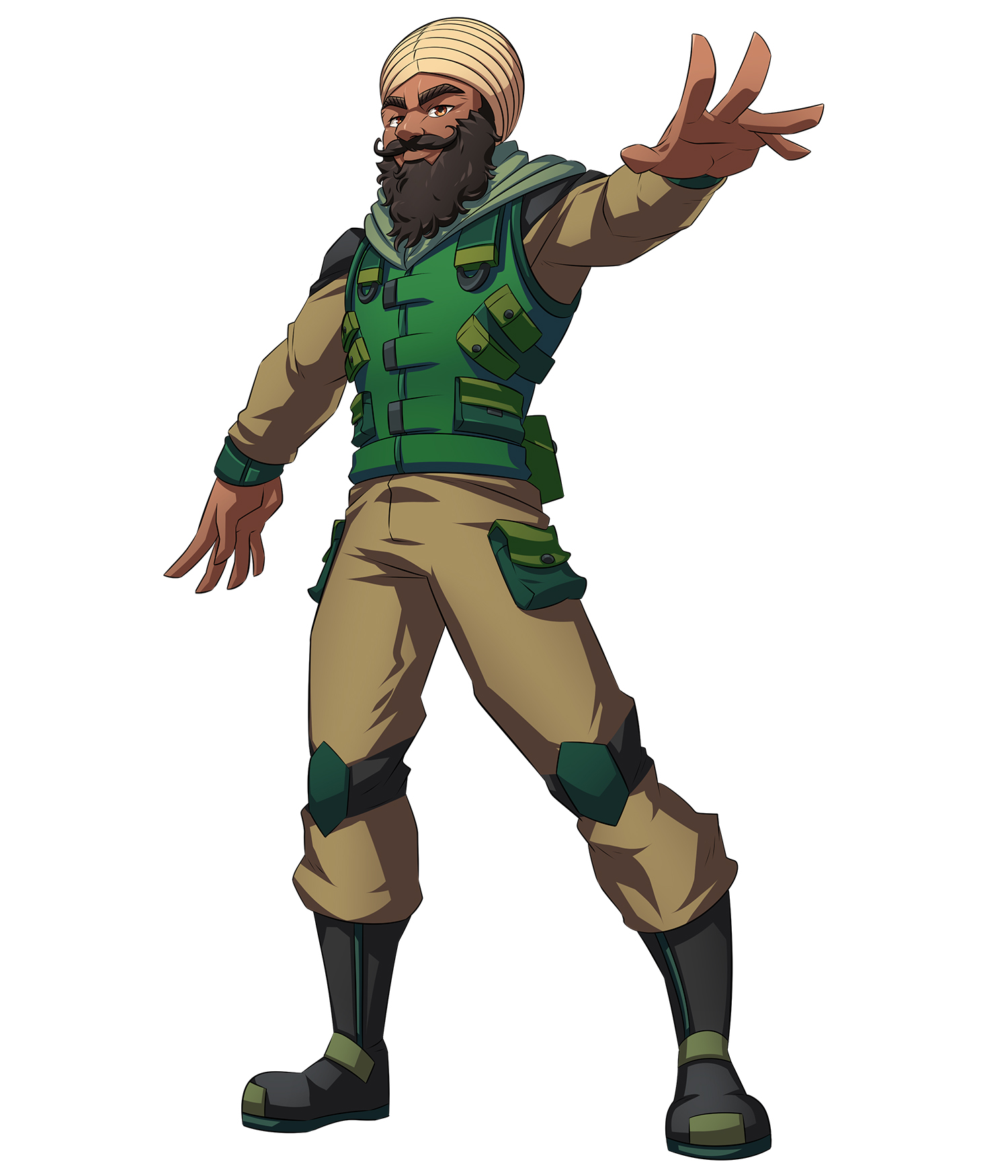 Sardar Man With A Turban Cartoon Character Device mark 3824208 Trademark