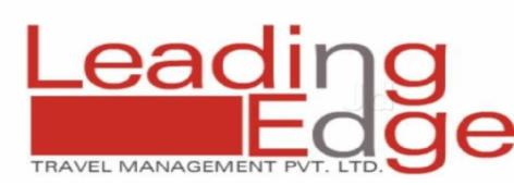 Leading Edge Travel Management Pvt Ltd (label) Device mark 4168084 Trademark