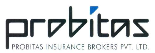 Probitas Insurance Brokers Pvt. Ltd. Device mark 4169155 Trademark