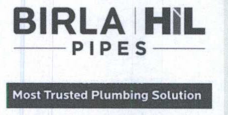 Birla Hil Pipes Most Trusted Plumbing Solution Device mark 4172905 Trademark