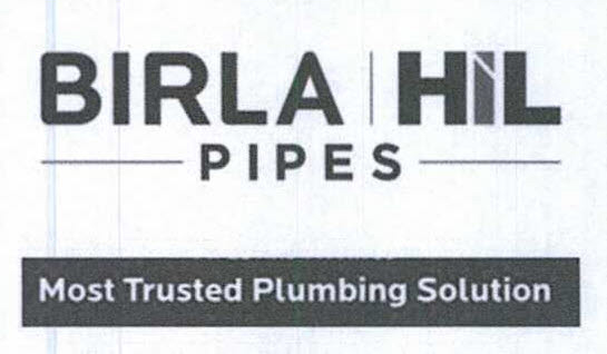 Birla Hil Pipes Most Trusted Plumbing Solution Device mark 4172906 Trademark