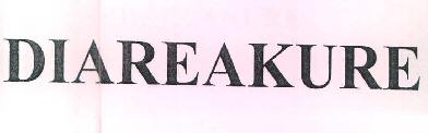 Diareakure Device mark 3391809 Trademark