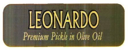 Leonardo Premium Pickle In Olive Oil (device) Device mark 2337618 Trademark