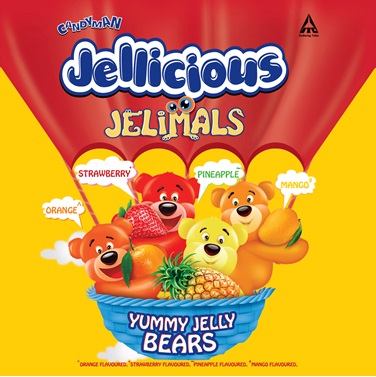 Candyman Jellicious Jelimals Device mark 3753567 Trademark