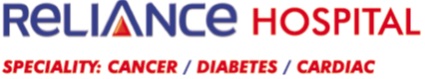 Reliance Hospital Speciality Cancer Diabetes Cardiac Device mark 3752673 Trademark