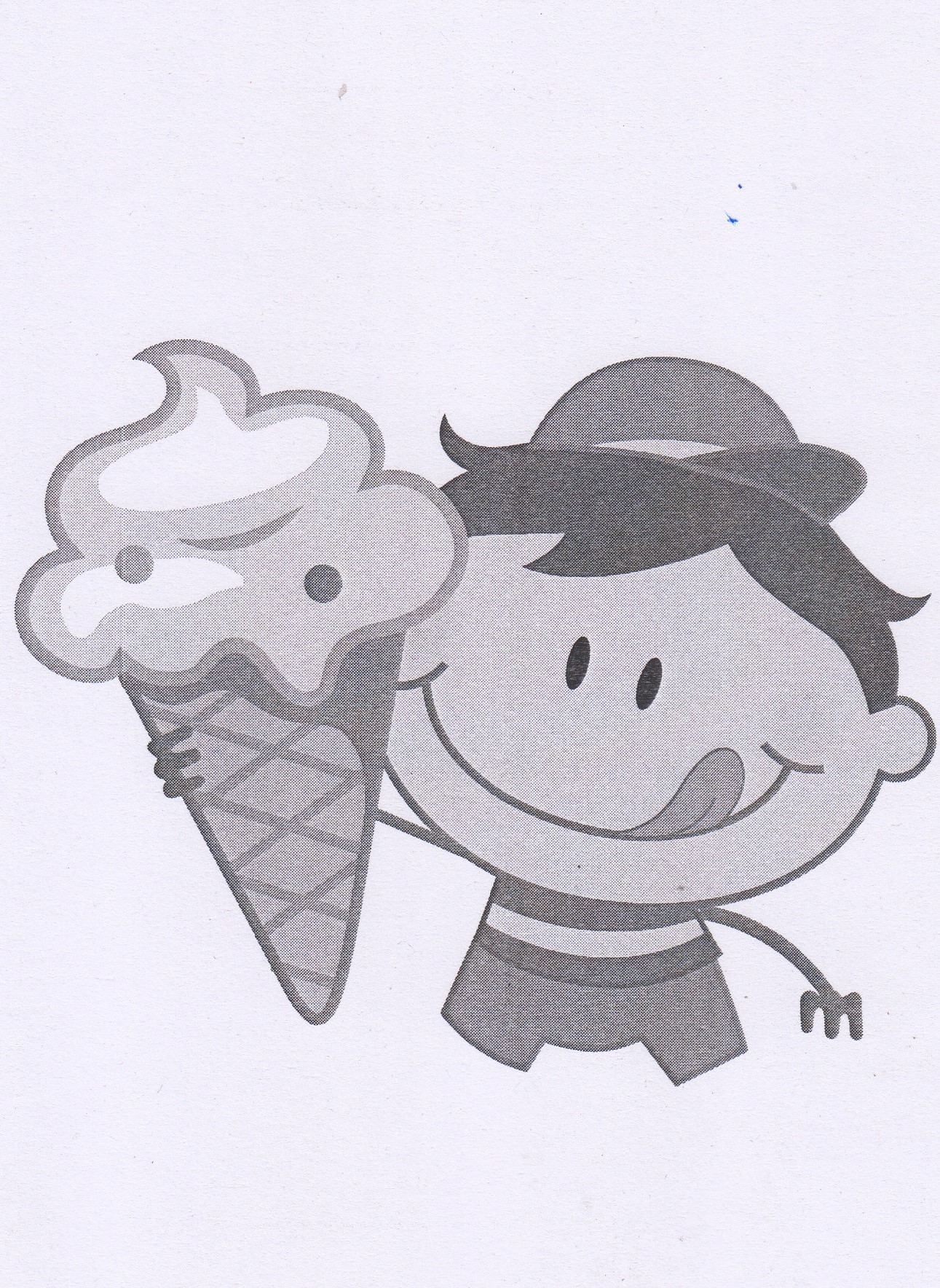 Device Of Cartoon Of Boy With Ice Cream Device mark 3647863 Trademark