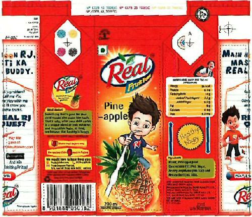 Real Fruit Pine Apple Device mark 3368455 Trademark