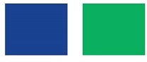Blue And Green Colour Scheme Device mark 3367375 Trademark