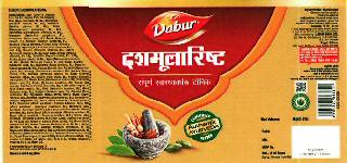 Dabur Dashmularishta Label Device mark 3618600 Trademark