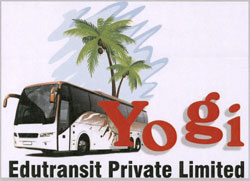 Yogi Edutransit Private Limited With Device Of Bus And Coconut Tree Device mark 3614642 Trademark