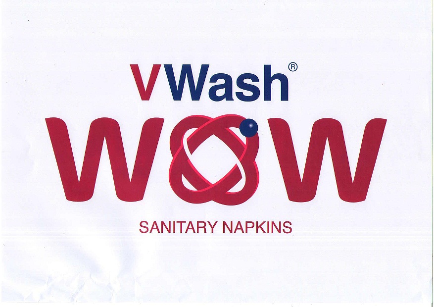 Vwash Wow Sanitary Napkins Device mark 3739102 Trademark