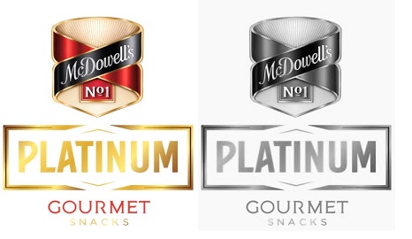 Mcdowell's Platinum Gourmet Snacks (label) In Series Device mark 4196885 Trademark