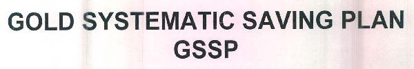 Gold Systematic Saving Plan Gssp Device mark 3333002 Trademark