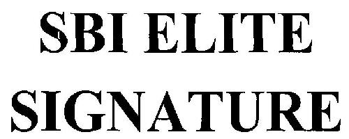 Sbi Elite Signature Device mark 3253925 Trademark