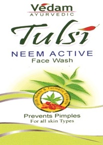 Vedam Ayurvedic Tulsi Neem Active Face Wash (label) Device mark 3729690 Trademark
