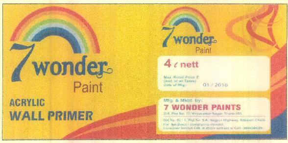 7 Wonder Paint Acrylic Wall Primer 4 Nett Device mark 3238012 Trademark