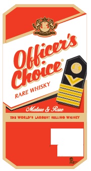 Officers Choice Rare Whisky Device mark 3238298 Trademark