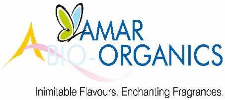 Amar Bio Organics With Tagline Inimitable Flavours Enchanting Fragrances (label) Device mark 3728434 Trademark