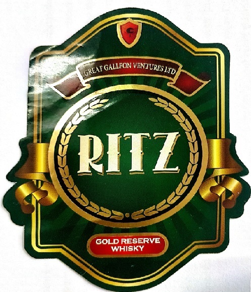 Great Galleon Ventures Limited Ritz Gold Reserve Whisky Device mark 4236227 Trademark