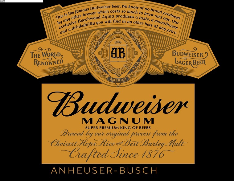 Budweiser Magnum (logo And Design) Device mark 4257535 Trademark