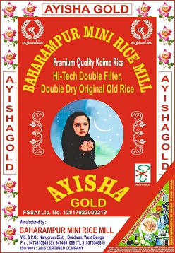 Baharampur Mini Rice Mill Alongwith Ayisha Gold Device mark 4262066 Trademark