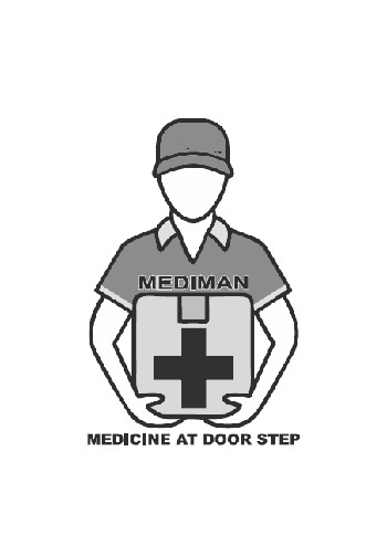 Device Of Man With Mediman Medicine At Door Step Device mark 4268609 Trademark