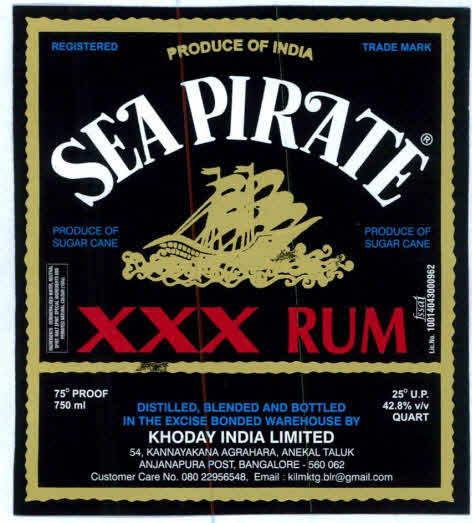 Sea Pirate Xxx Rum Device mark 4315426 Trademark