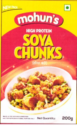 Mohun's High Protein Soya Chunks Device mark 4330244 Trademark