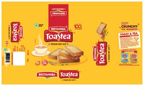 Britannia Toastea Premium Bake Rusk Device mark 4330261 Trademark