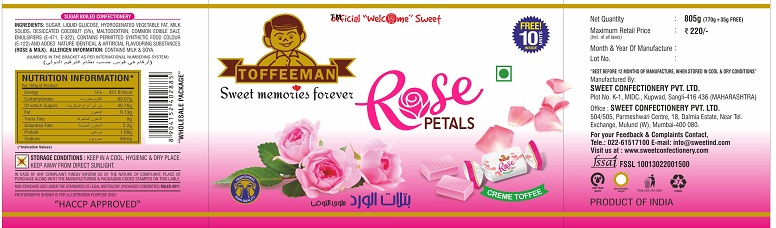 Toffeeman Rose Petals With Device Device mark 4340889 Trademark