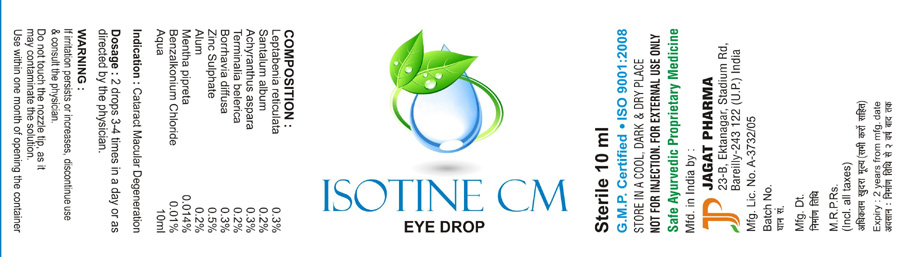 Isotine Cm Eye Drop Device mark 4342548 Trademark