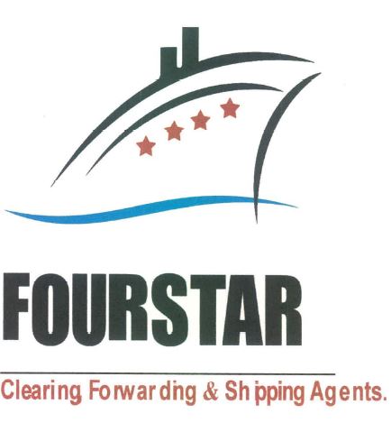 Fourstar Clearing Forwarding & Shipping Agents. Device mark 4343444 Trademark
