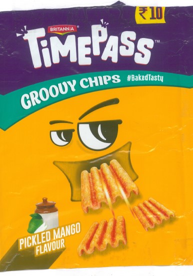 Britannia Time Pass Groovy Chips Pickled Mango Device mark 4353799 Trademark
