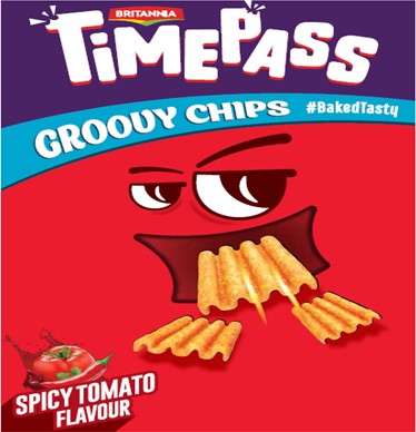 Britannia Time Pass Groovy Chips Spicy Tomato Device mark 4353800 Trademark