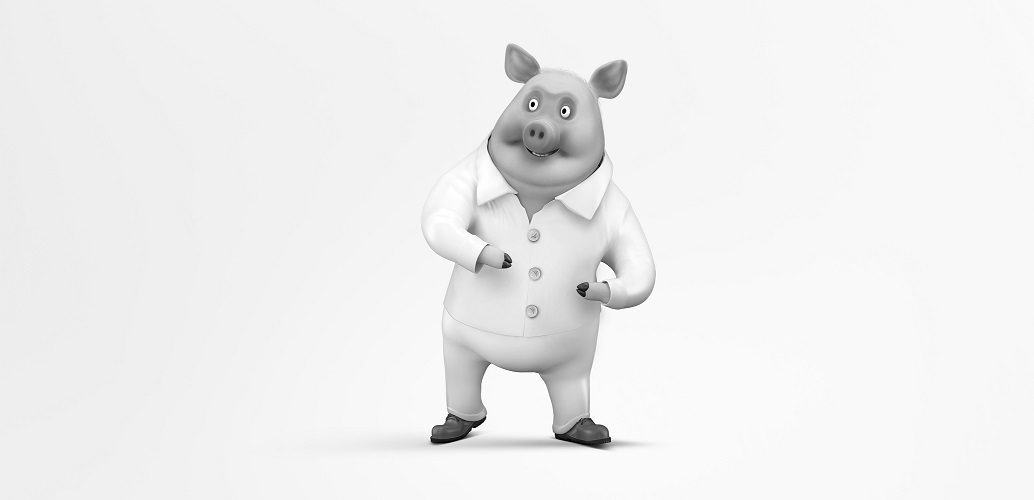 Pig Mascot Device Device mark 4359321 Trademark