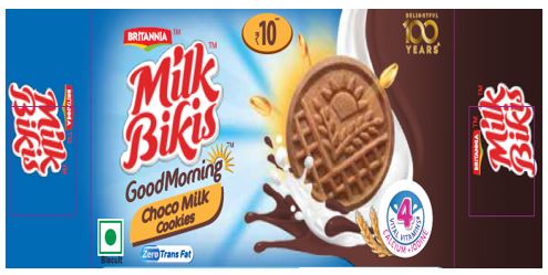 Britannia Milk Bikis Good Morning Choco Milk Cookies Device mark 4369782 Trademark