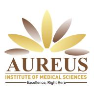 Aureus Institute Of Medical Sciences Excellence, Right Here Device mark 4452573 Trademark